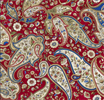 Oasis Fabrics - Paisley Story - Paisleys, Red