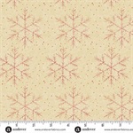Andover Fabrics - Jingle Bell - Snowfall, Latte
