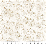 Northcott - Night Owl - Pumpkin Blender, Cream