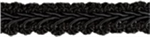 1/2^ French Gimp - Black