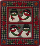 Wall Quilt Pattern - Snow Friends - Size: 13^ X 15^