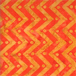 Moda - Bobbins & Bits Batiks - Chevron, Tangy Orange