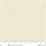 Henry Glass - Buttercream & Brickle Bits - Little Leaves, Cream