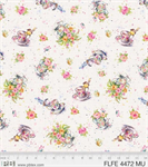 P & B Textiles - Flowers & Feathers - Tossed Motif's, Multi