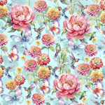 Lumin Fabrics - Flight of Fancy - Color My World, Blue