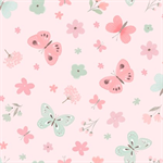 3 Wishes - Minky Sweet Woodland - Butterfly Kisses, Pink