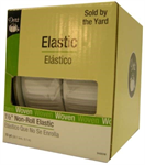 Dritz Elastic - 1^ Non-Roll Woven Elastic - White