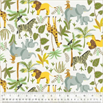 Windham - King of the Jungle Flannel - Living  A Wild Life, Ivory