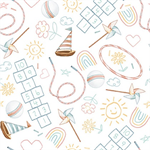 Henry Glass - Boho Buddies - Fun & Games, White