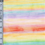 Hoffman California - Love & Learning - Watercolor Stripes, Rainbow