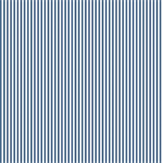 Riley Blake - Basic - 1/8^ White Stripe, Denim