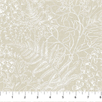 Northcott - Natural Elements - Toile Leaves, Cream/White