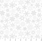 Patrick Lose - Basically Black & White - Silver Metallic Snowflakes, White