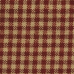 Dunroven House - Homespun - Mini Check, Red/Tan