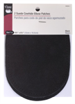 Dritz - Suede Leather Cowhide Elbow Patches - 4 3/4^ x 6 1/2^ 2 ct; Black
