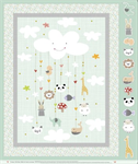 P & B Textiles - Dream Drifters - 36^ Panel & DIY Baby Mobile, Multi