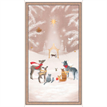 Quilting Treasures - Woodland Dream - 24^ Nativity Panel, Taupe