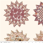 Riley Blake - Evening on the Prairie - Sunflowers Cheater Print, Cream