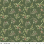 Riley Blake - Holiday Spirit - Pinecones, Green
