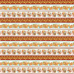 Blank Quilting - Autumn Blessings - Repeating Stripe, Orange