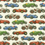 Robert Kaufman - American Vintage - Vehicles, Ivory
