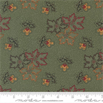 Moda - Fluttering Leaves - Leaf Florals, Evergreen