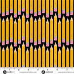 Andover Fabrics - Back To School - No 2 Pencil, Black