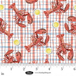 Blank Quilting - Seaside Boil - Lobster on Plaid, Red