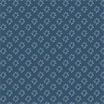 Benartex Artistry - Wishflower - Dandy Dark, Blue