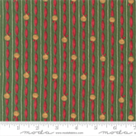 Moda - When Snow Falls - Jingle Bell Stripes, Evergreen