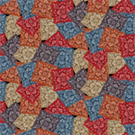 Henry Glass - Western View - Overlapping Bandanas, Multi