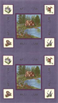Moda - Lady Slipper Lodge - 24^ Panel, Lavender