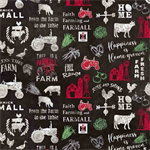 Print Concepts - Farmall - Farm To Table - Allover, Black