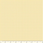 Marcus Fabrics - Dandy Pansies - Mini Check, Yellow