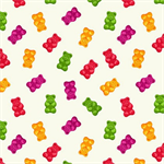 Blank Quilting - Herban Sprawl - Gummy Bears, Ecru