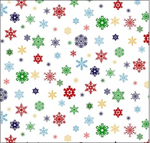 Elizabeth Studio - Landscape Medley - Colored Snowflakes, White
