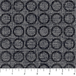 Northcott - Urban Oasis Flannel - Circles, Charcoal