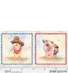 P & B Textiles - Barnyard Babies - 24^ Pillow Panel, Multi