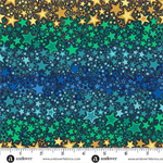 Makower Fabrics - Orbit - Ombre Star, Blue
