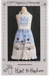 Apron Pattern - Happiness 1 Homemade Recycled Jeans Apron