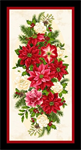 Henry Glass - Winter Garden - 24^ Centerpiece Panel, Cream