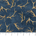 Northcott - Birchwood: Naturescapes - Antlers, Dark Blue