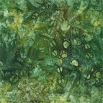 Robert Kaufman - Artisan Batiks: Woodland Wonders - Animal Tracks, Green