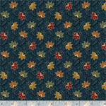 Marcus Fabrics - Canton Quilting Circle - Graphic Flowers, Navy