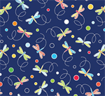 Kanvas Studio - Rainforest Glow - Dragonflies & Dots, Royal