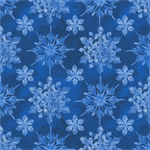 Blank Quilting - Aurora Flurries - Snowflakes, Blue