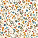 Quilting Treasures - Lil Farmers - Floral Toss, Oatmeal