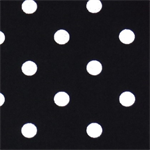 Dunroven House - Tea Towel - White Polka Dot, Black
