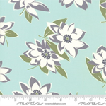 Moda - 58^ At Home Canvas - Florals, Aqua