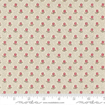 Moda - Antoinette - Champagne Small Floral, Pearl